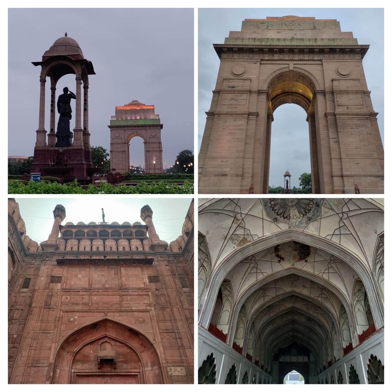 India Gate and Red Fort