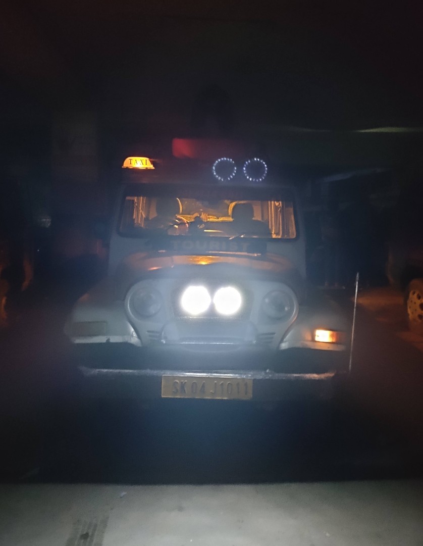 Our taxi at the end of North Sikkim trip