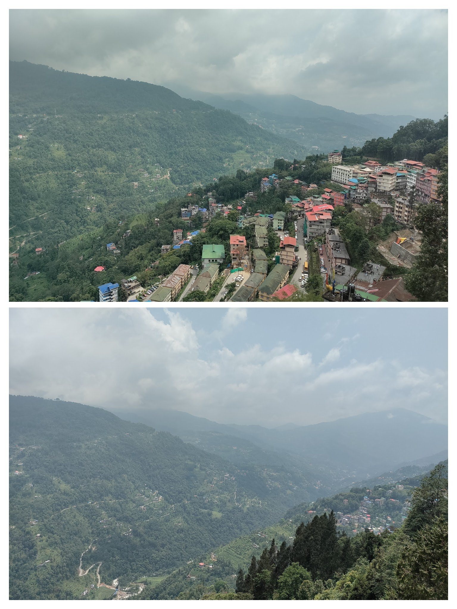 View from Gangtok ropeway and Namnang point