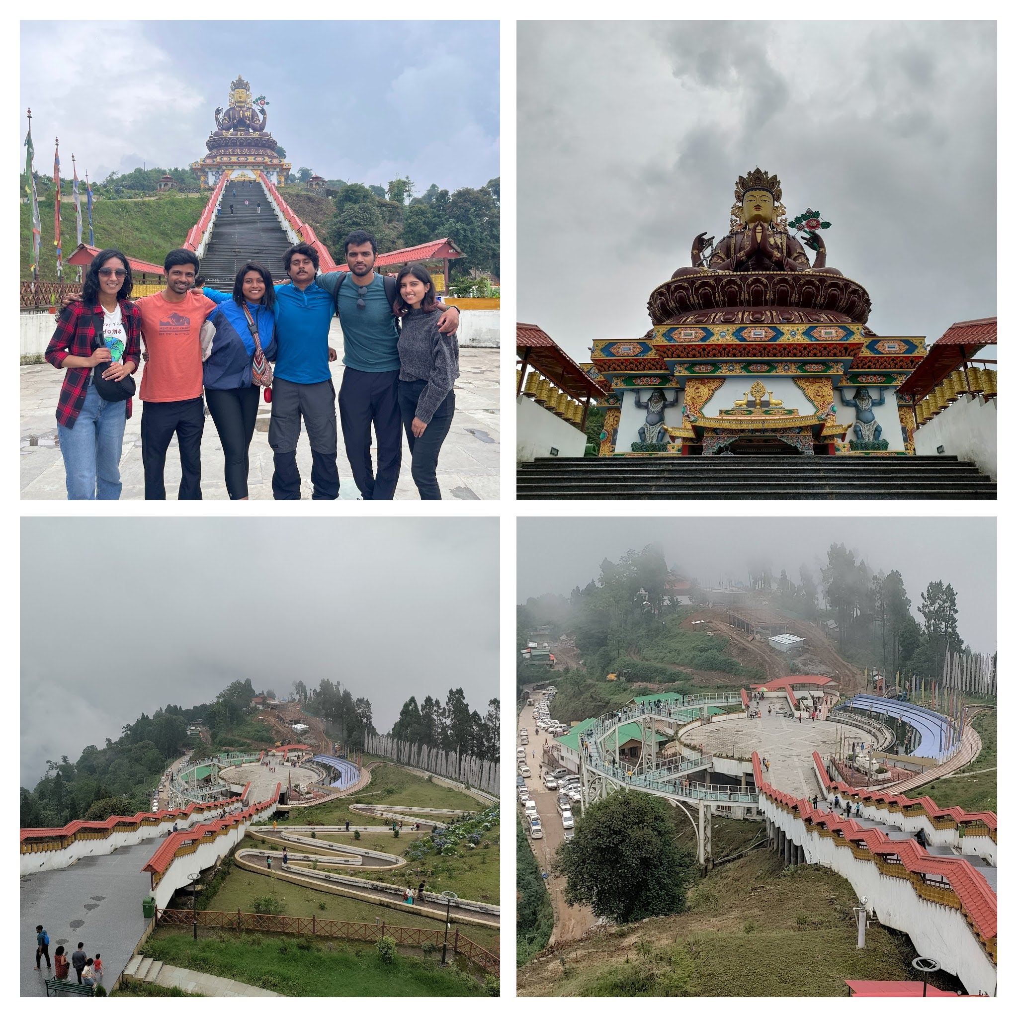 Skywalk and Buddha Statue